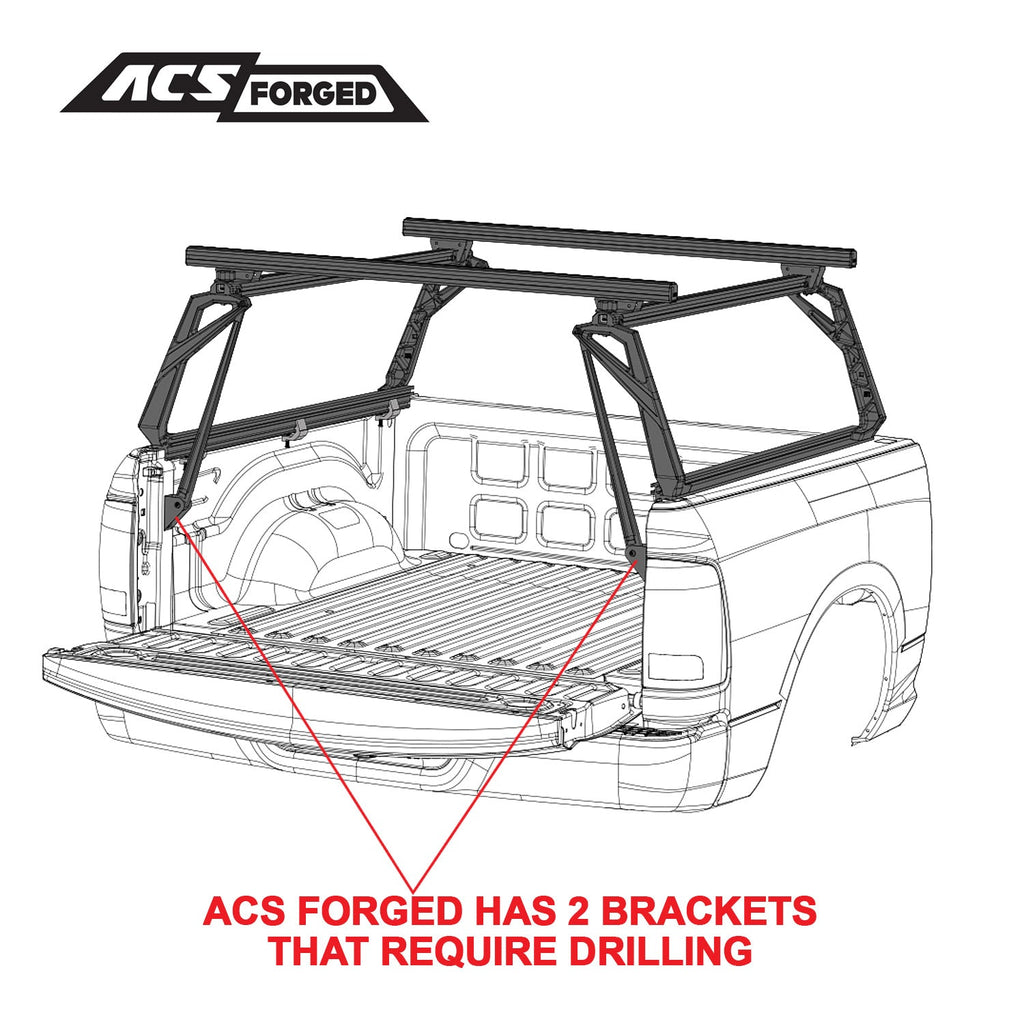 ACS FORGED Bed Rack for CHEVY TRUCKS - Chevrolet - SILVERADO | 2019-2024 | 5-8" Bed | 02-64-FA-1309