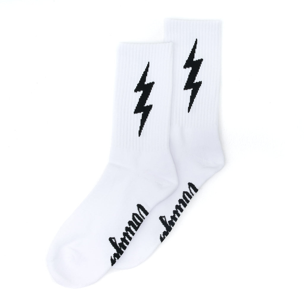 White VOLT Lucky Cotton Crew Socks