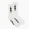 White VOLT Lucky Cotton Crew Socks